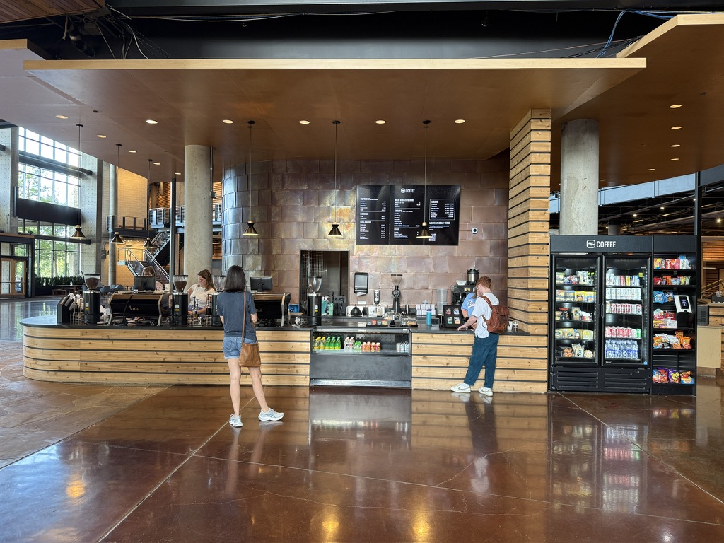 Customers served at the new coffee bar